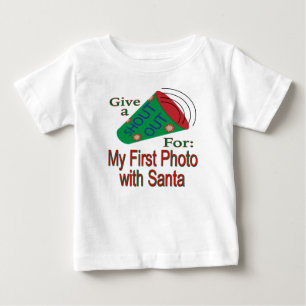 Ut för mitt första foto med tomten t shirt