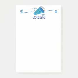 Ut för Optiker Post-it Block