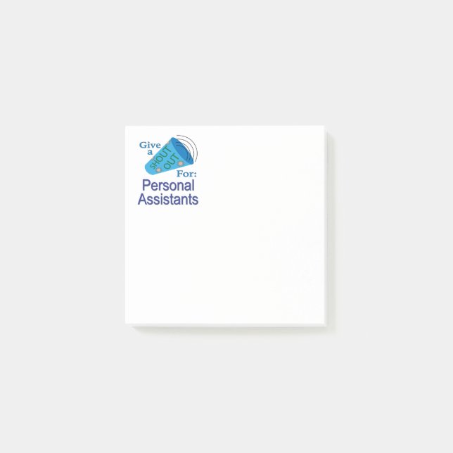 Ut för personliga assistenter post-it block (Framsida)