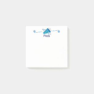 Ut för piloter post-it block