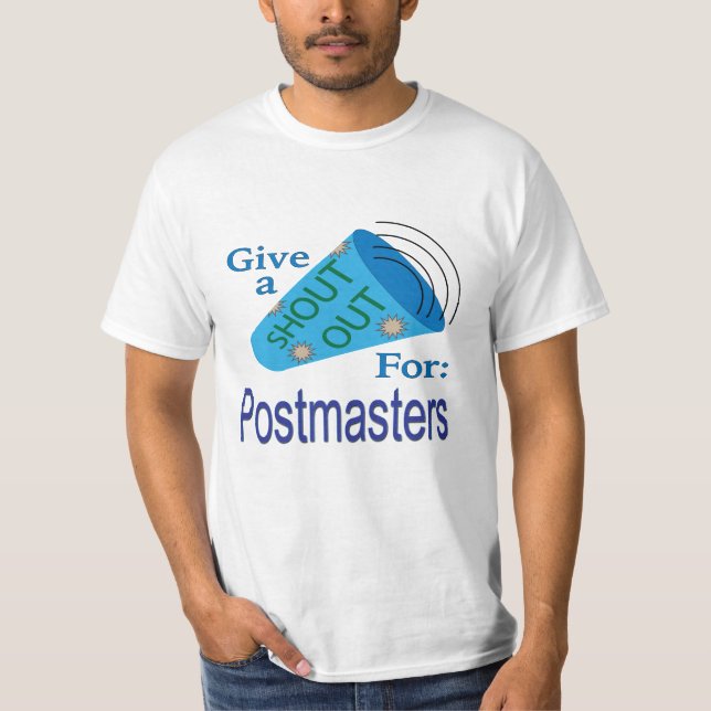 Ut för postmästare t shirt (Framsida)