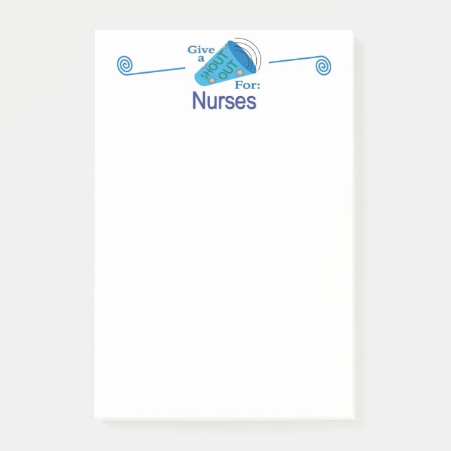 Ut för sjuksköterskor post-it block (Framsida)