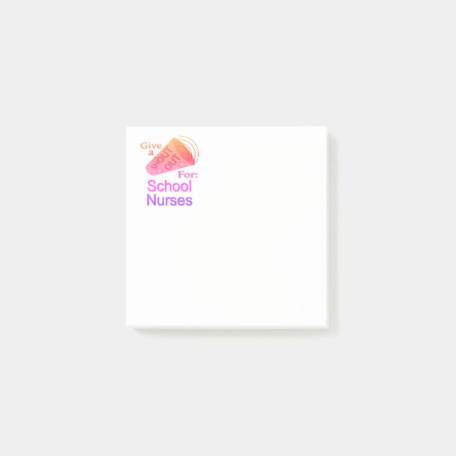 Ut för skolsjuksköterskor post-it block (Framsida)