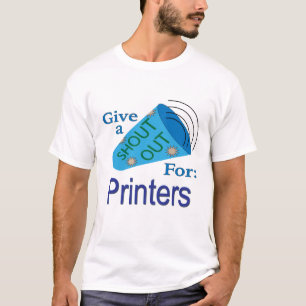 Ut för skrivare t shirt