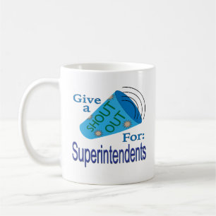 Ut för superintendenter kaffemugg