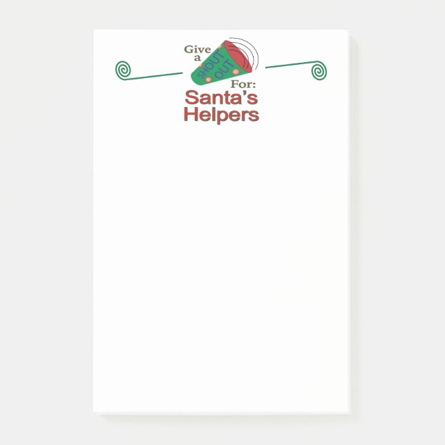 Ut för tomtens hjältar post-it block (Framsida)