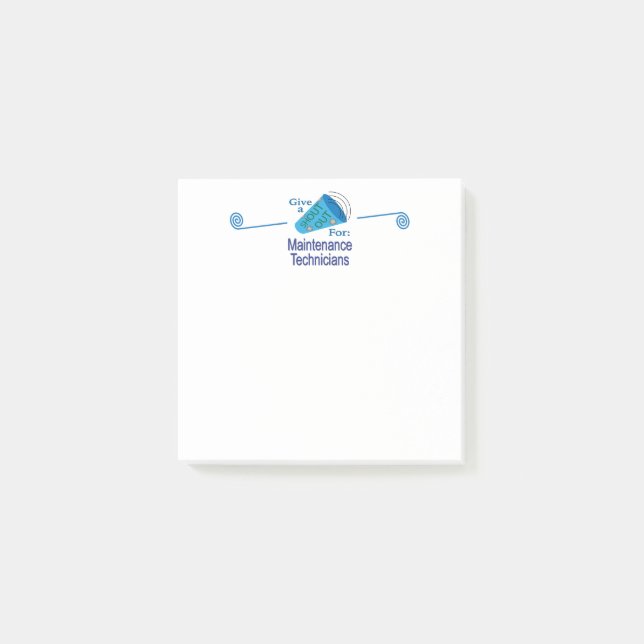 Ut för underhållstekniker post-it block (Framsida)