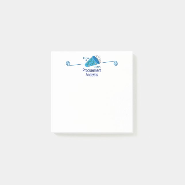 Ut för upphandlingsanalytiker post-it block (Framsida)