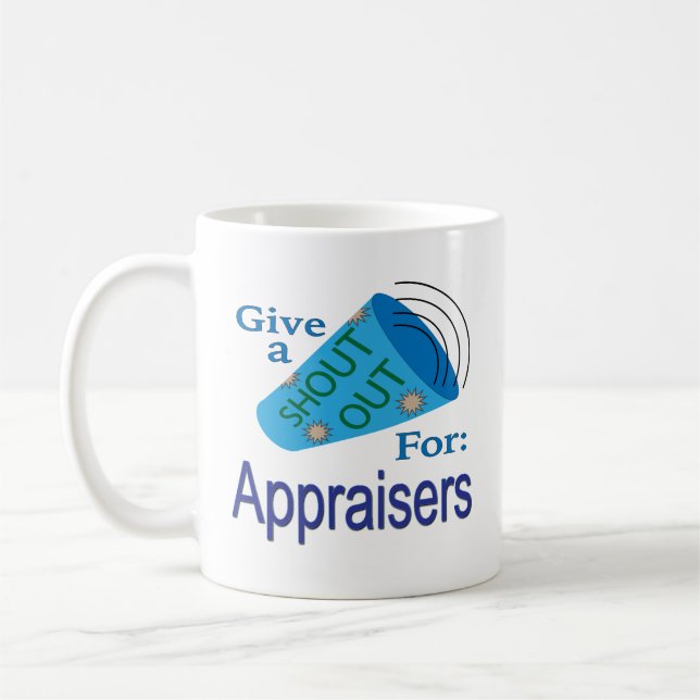 Ut för utvärderare kaffemugg (Vänster)