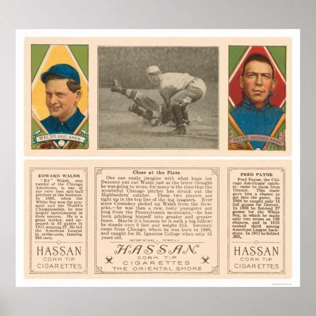 Ut hemma White Sox Baseball 1912 Poster (Framsidan)
