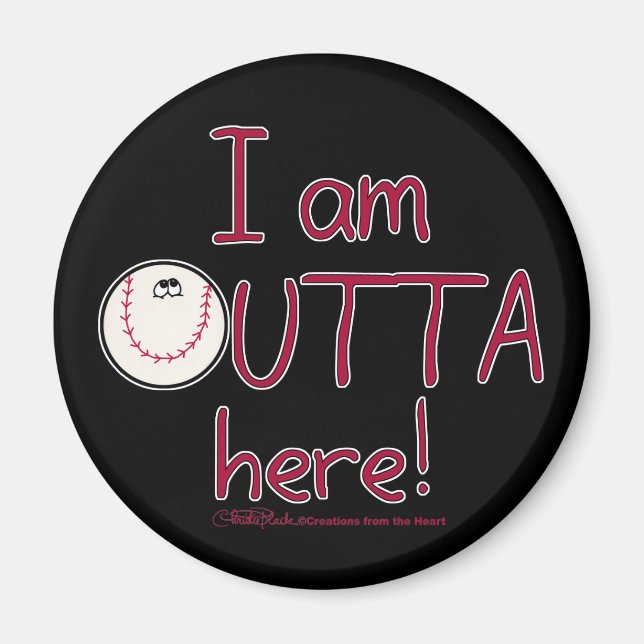 Ut hit! Baseball Character Magnet (Framsidan)