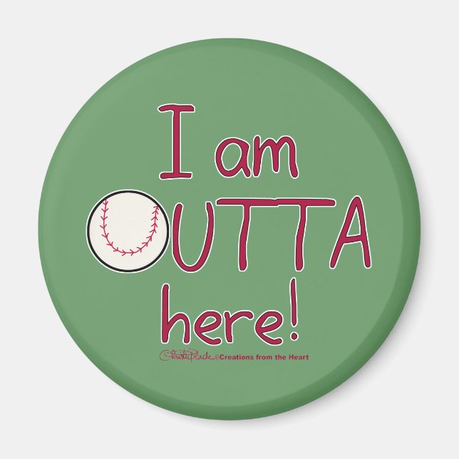 Ut hit! Baseball Magnet (Framsidan)