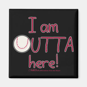 Ut hit! Baseball Magnet