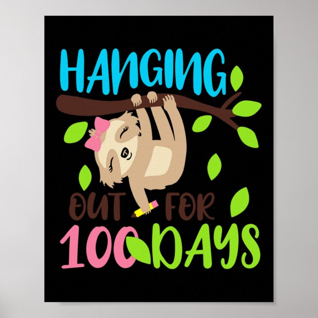 Ut i 100 dagar - långsamma 100 dagar med skolgåvor poster (Framsidan)