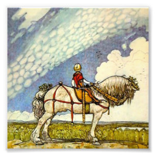 “Ut i den vida världen” av John Bauer Fototryck
