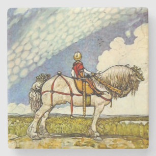 “Ut i den vida världen” av John Bauer Stenunderlägg