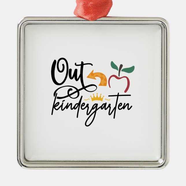 Ut Kindergarten Julgransprydnad Metall (Framsidan)