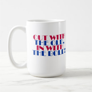 Ut med det gamla, med det feta! kaffemugg