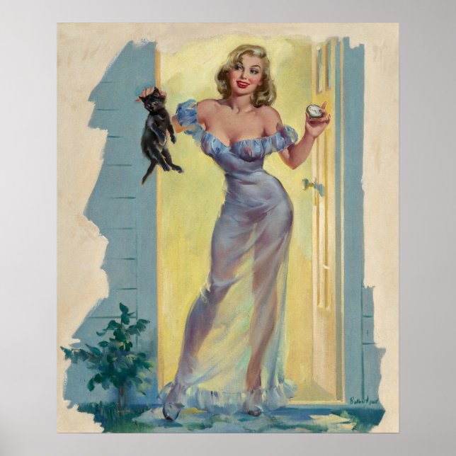 Ut med dig och Pinupet Katt Poster (Framsidan)