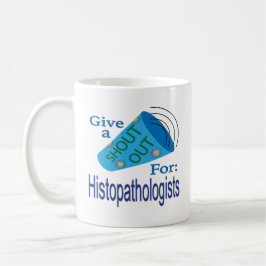 Ut med histopatologer kaffemugg