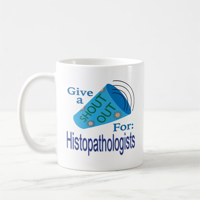 Ut med histopatologer kaffemugg (Vänster)