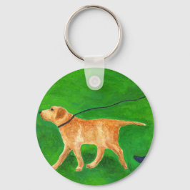 Ut med Hund Nyckelring