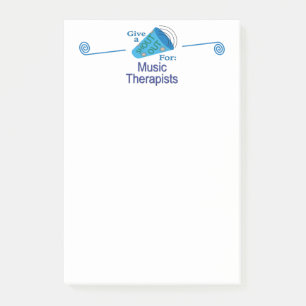 Ut med musikinapister post-it block