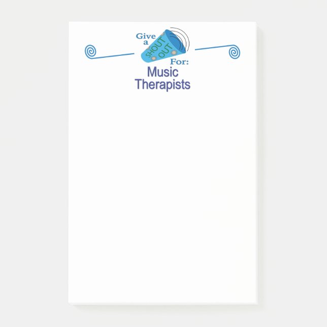 Ut med musikinapister post-it block (Framsida)