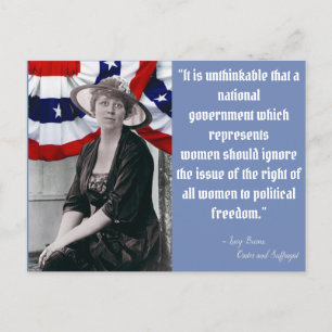 Ut med omröstningen - Lucy Burns Vykort