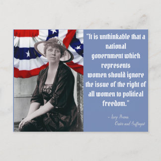 Ut med omröstningen - Lucy Burns Vykort