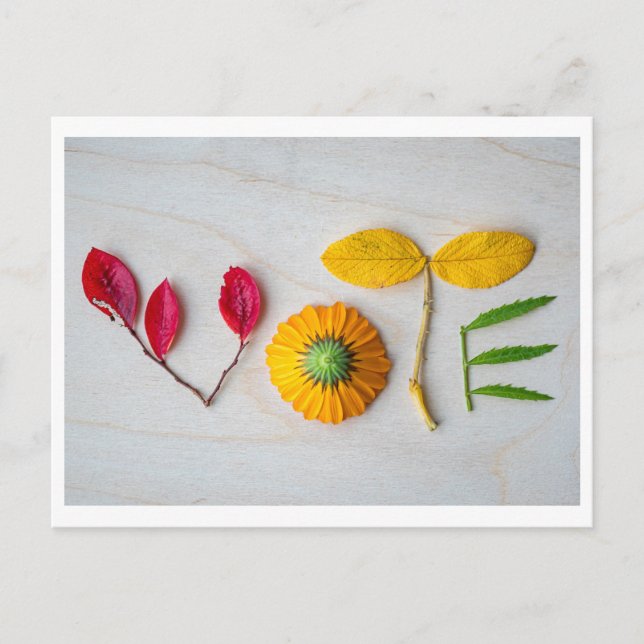 Ut med röstkortet vykort (Framsida)