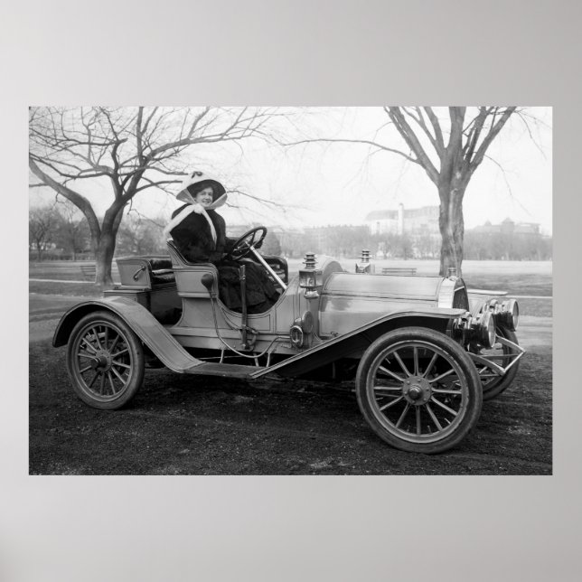 Ut mot riden: tidigt 1900-talet poster (Framsidan)