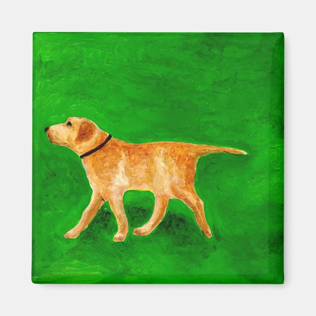 Ut och går hunden magnet (Framsidan)