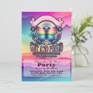 Ut och Proud Gay pride Party Inbjudningar