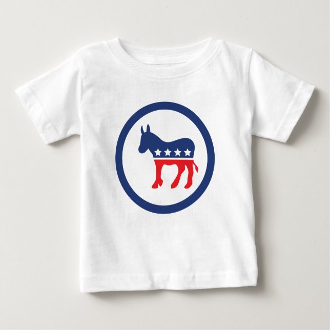 Ut och rösta | Demokratiska Party Donkey T Shirt (Framsida)
