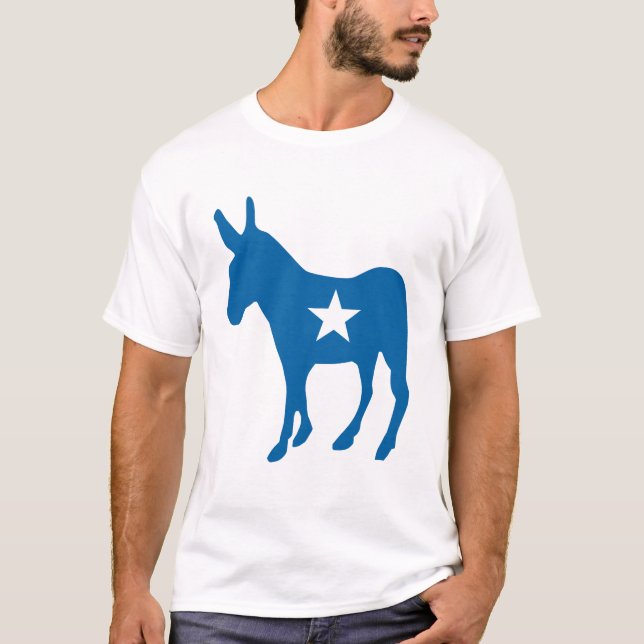 Ut och rösta | Demokratiska Party Donkey T Shirt (Framsida)