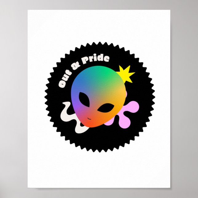 UT&Pride. HBT+pride. Poster (Framsidan)