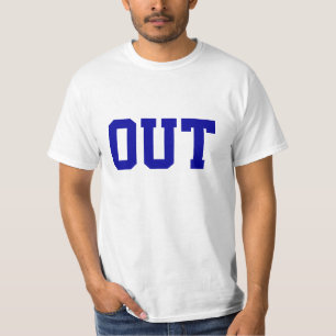 "Ut" rolig tennisT-tröja T-shirt