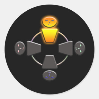 Ut-Shine Runt Klistermärke