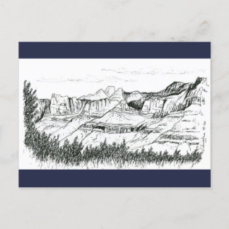 UT-skiss över området för berg av Gooseberry Mount Vykort