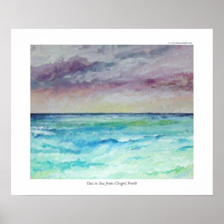 Ut till havs från Chapel Porth Poster