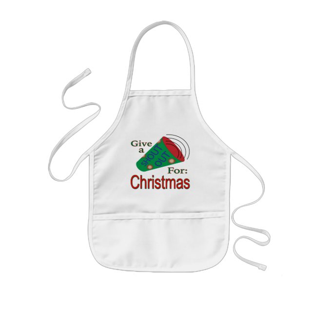 Ut till jul barnförkläde (Framsidan)
