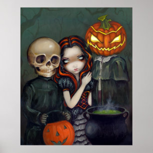 Ut trick eller behandling av det halloween poster