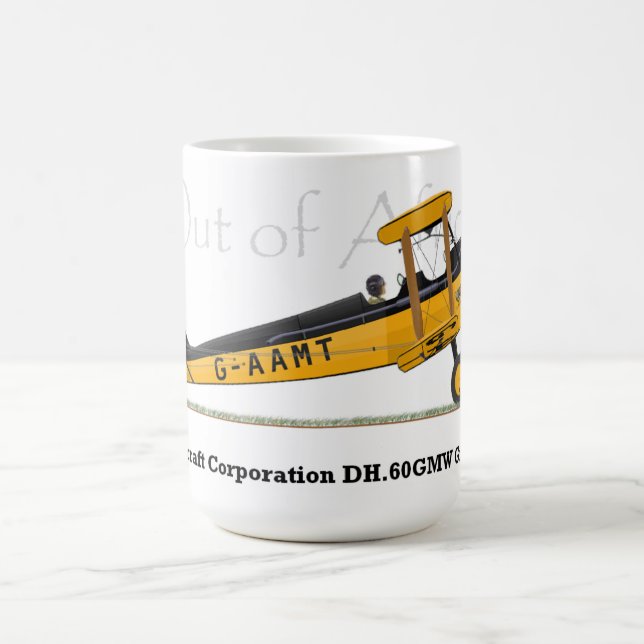 Ut ur afrikakaffemuggen med en biplane på den kaffemugg (Center)