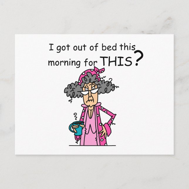Ut ur Bed Humor Vykort (Framsida)