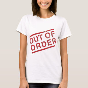 Ut ur beställa utslagsplatsen tee shirt