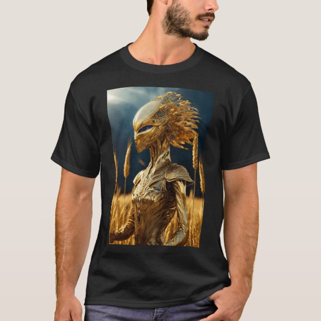"Ut ur den här världen: utskriven T-Shirt" T Shirt (Framsida)