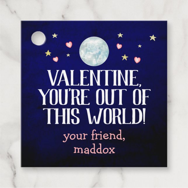 Ut ur den här världen Valentine Gåvor Etiketter (Framsida)