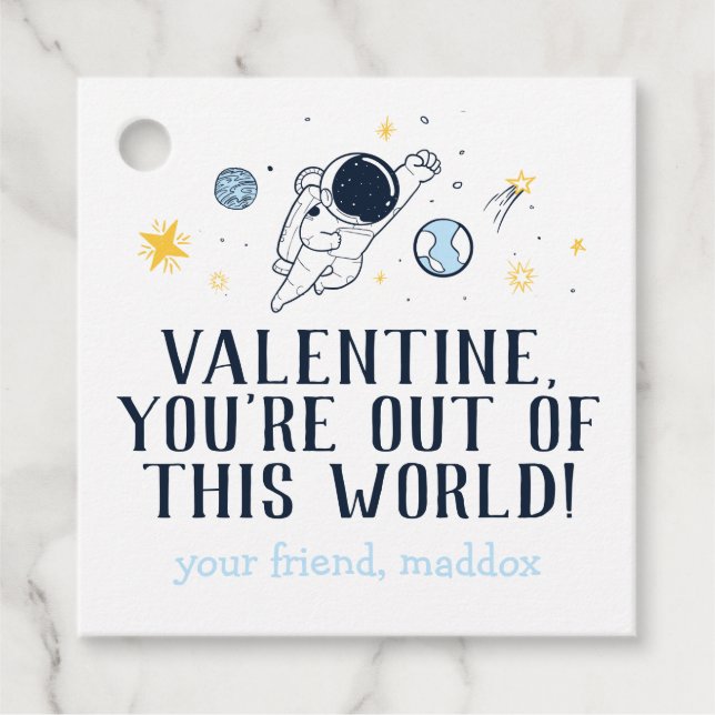 Ut ur den här världen Valentine Gåvor Etiketter (Framsida)