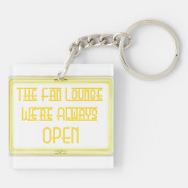 Ut ur den Towner loungeren Keychain - gult/svart